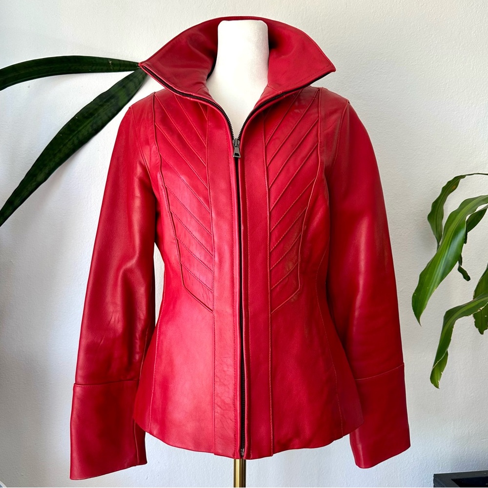 Avanti Red Leather Jacket